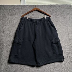 Vtg Y2K Southpole Sweat Shorts Mens Large Drawstring Baggy Cargo Wide Leg 32x12